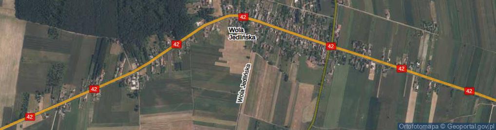 Zdjęcie satelitarne Wola Jedlińska ul.